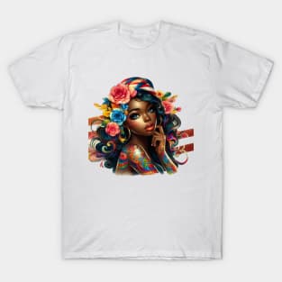 American Beauty, Beauty With Roses | Catsie Cat T-Shirt